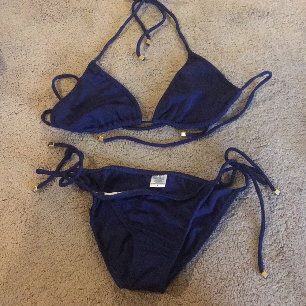 Navy blue bikini